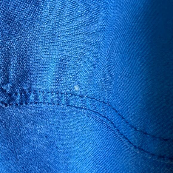 Anthropologie Maeve Pants Womens Size 30 Bright Blue The Collette Linen Wide Leg - Picture 13 of 16